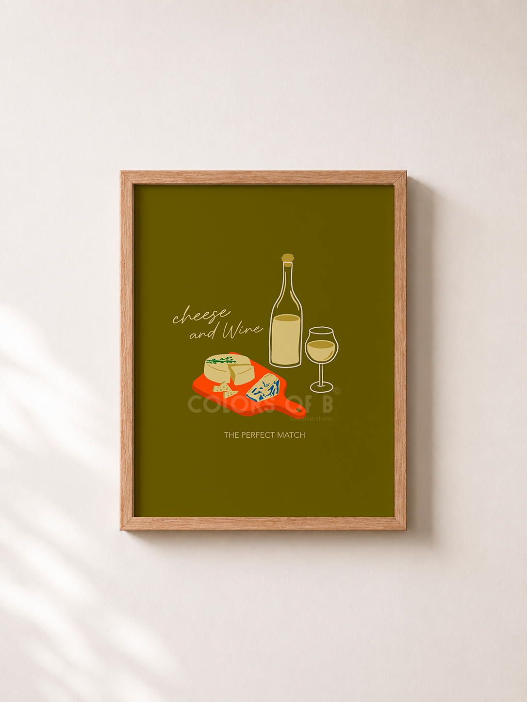 Cheese and Wine print