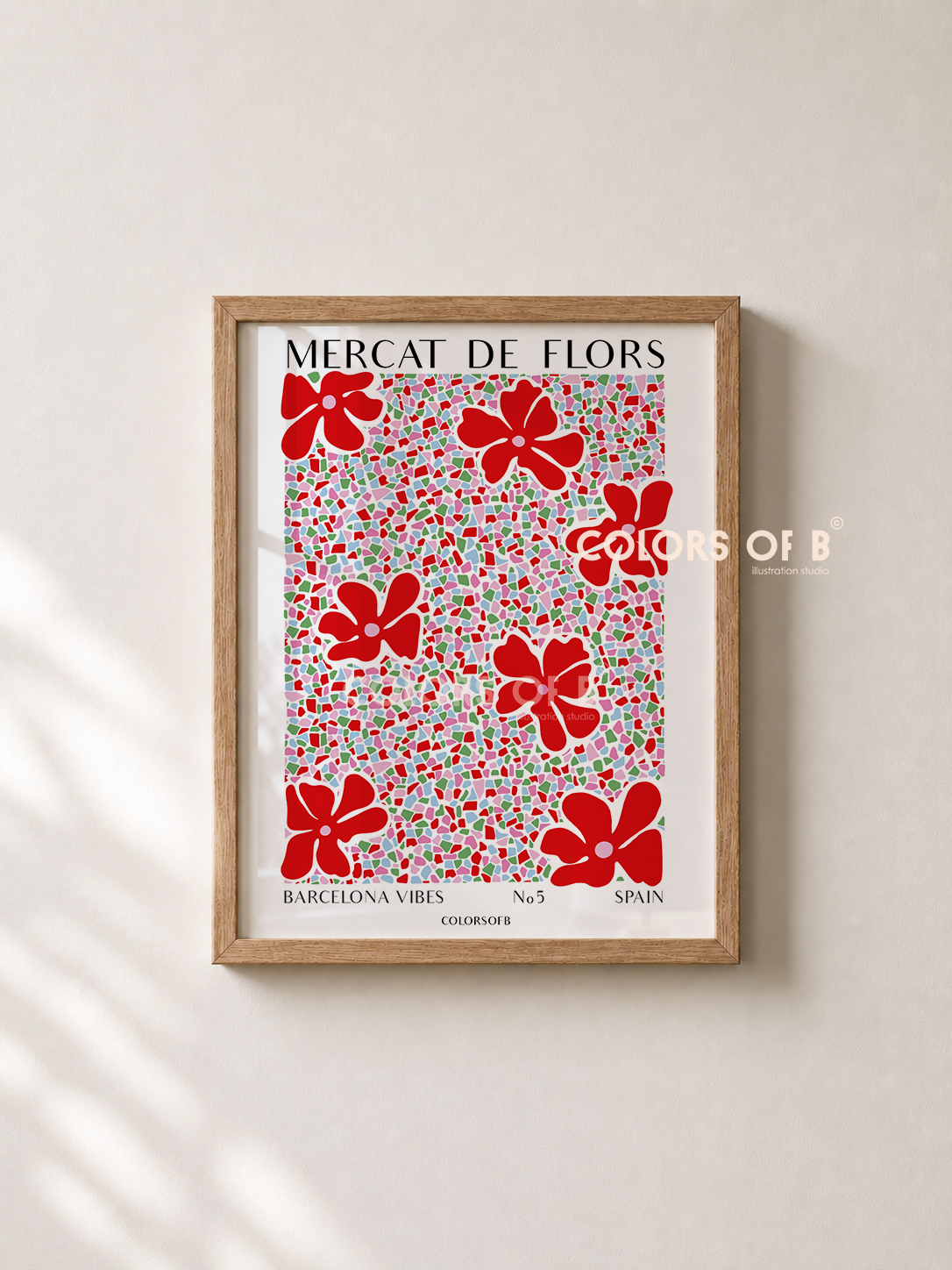 Mercat de flors print