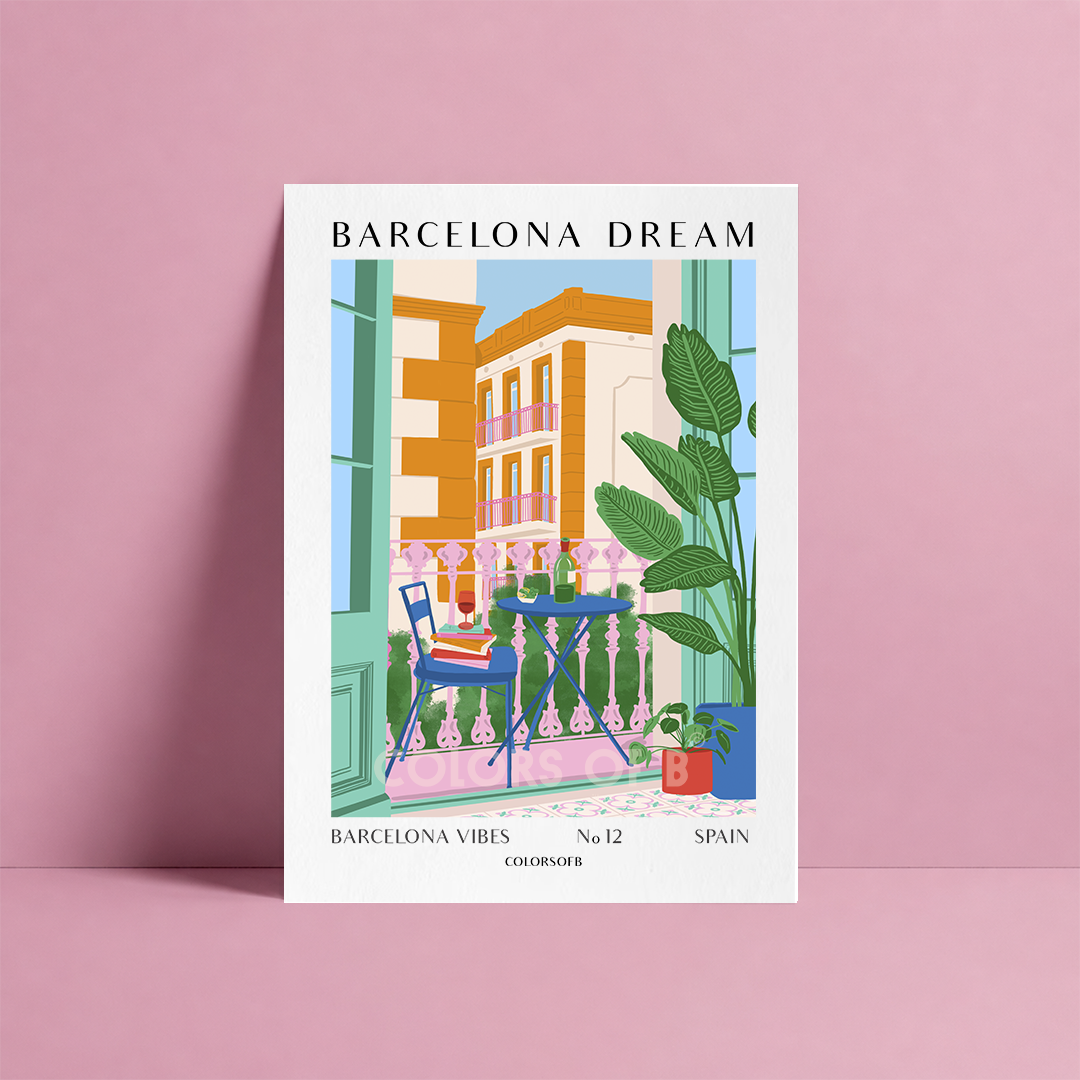 Barcelona Dream print