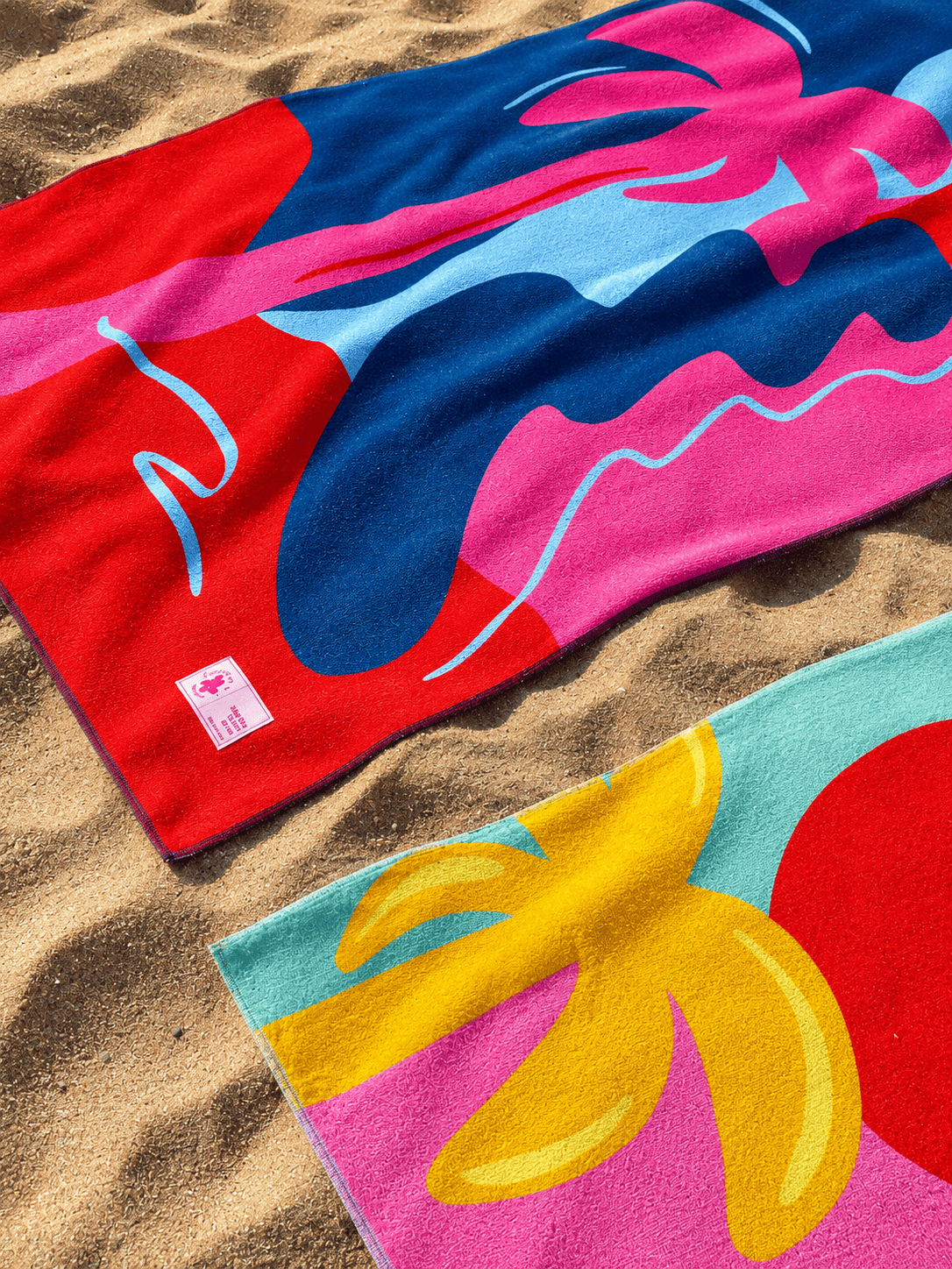Palms Blue beach towel