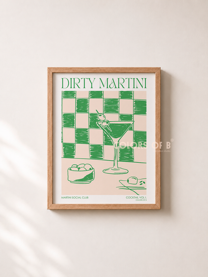 Dirty Martini print