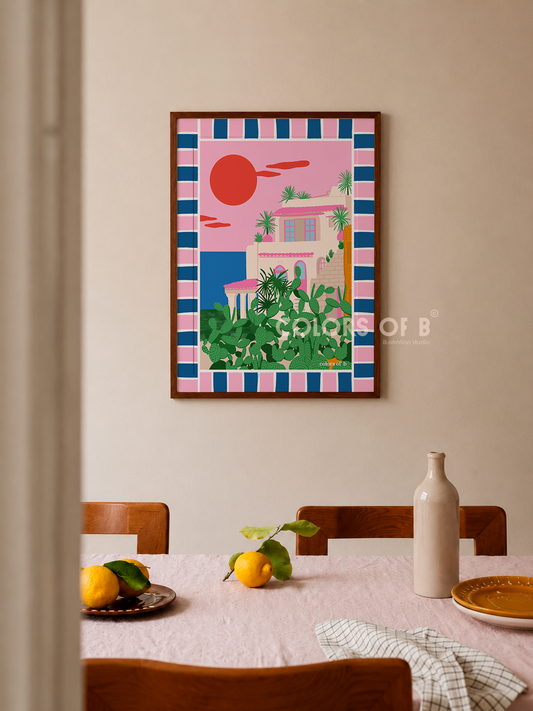 Sunset Ibiza print