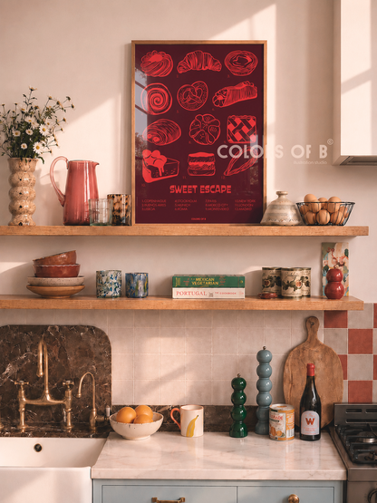 Sweet Escape Bordeaux print