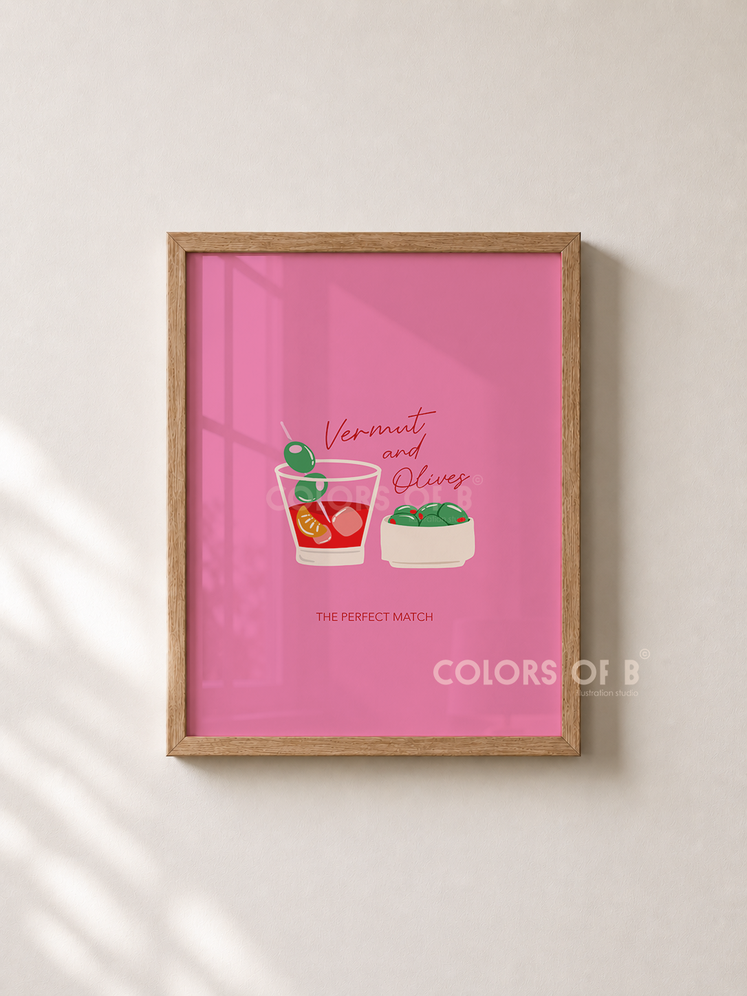 Vermut and Olives print
