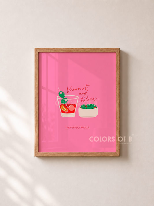 Vermut and Olives print