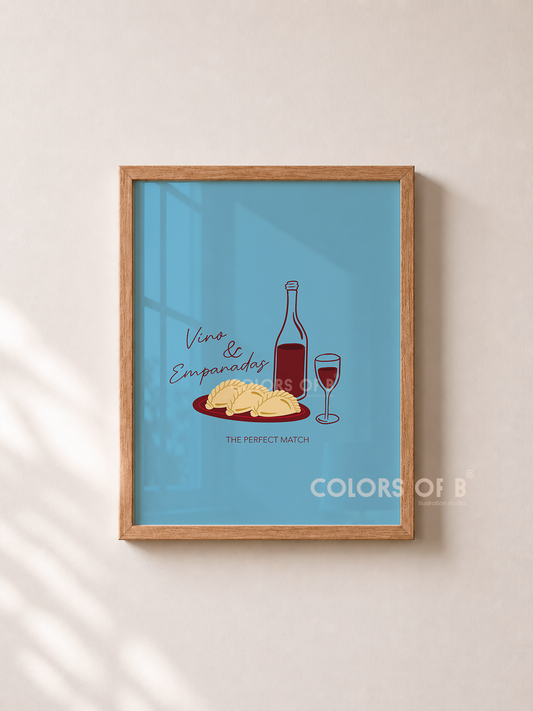 Vino and Empanadas print