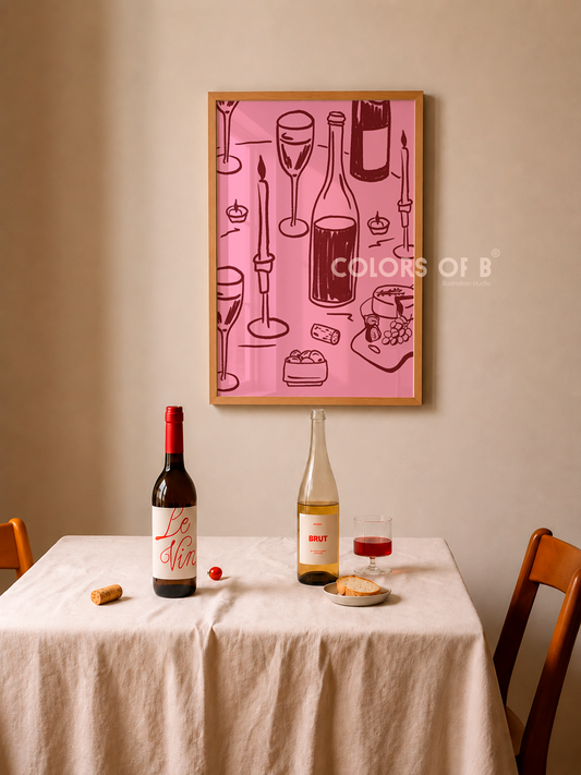 Wine Table print