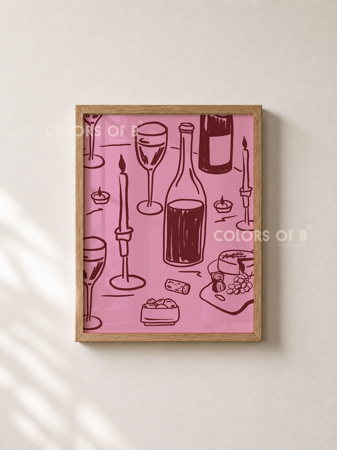 Wine Table print