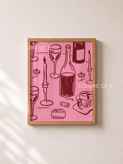 Wine Table print