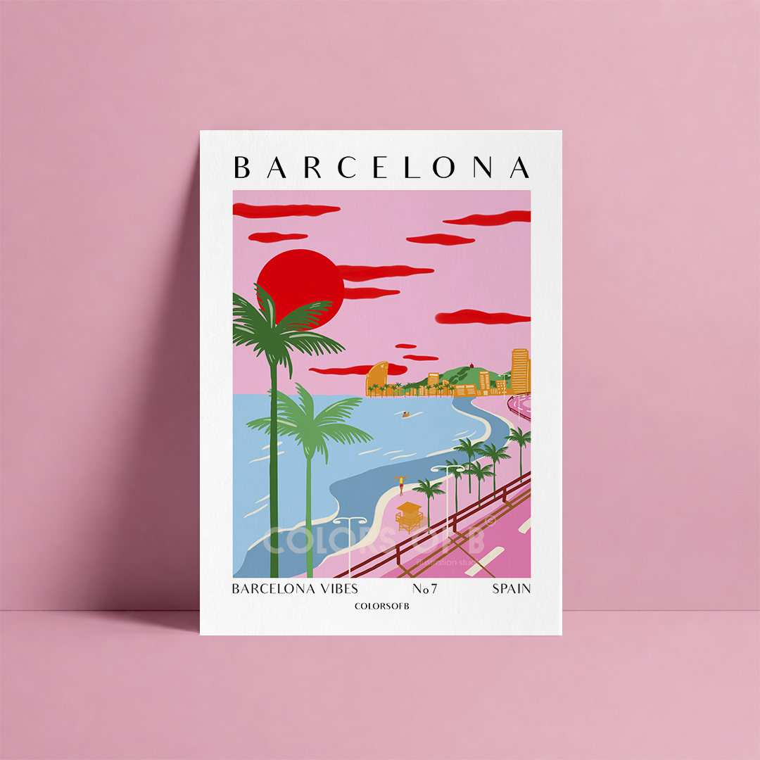 Barcelona print