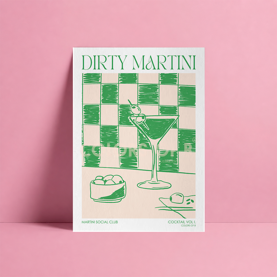 Dirty Martini print