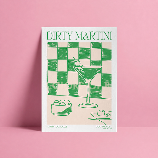 Dirty Martini print