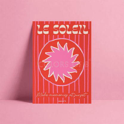 La Soleil Rojo print