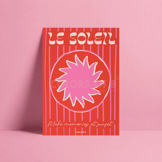 La Soleil Rojo print