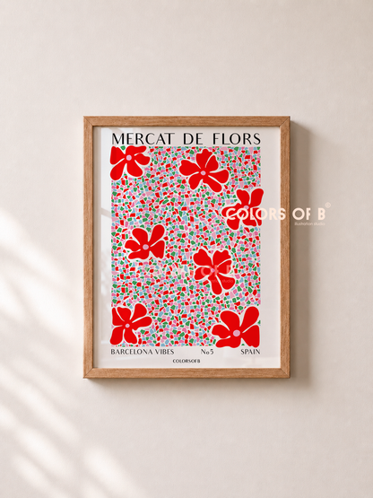 Mercat de flors print