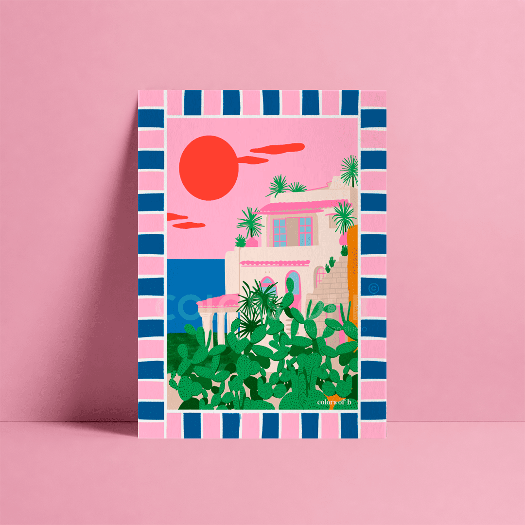 Sunset Ibiza print