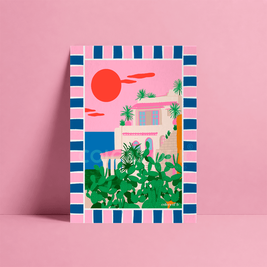 Sunset Ibiza print