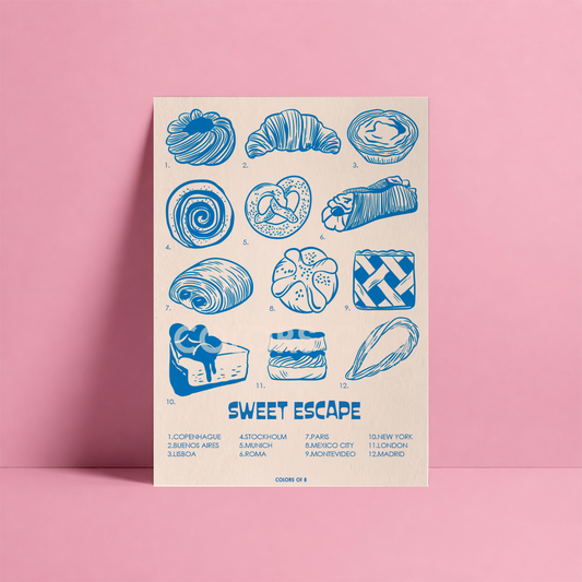 Sweet Escape Azul print