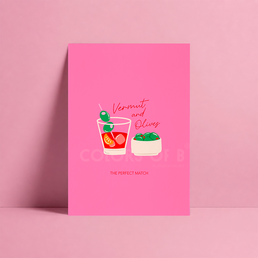 Vermut and Olives print