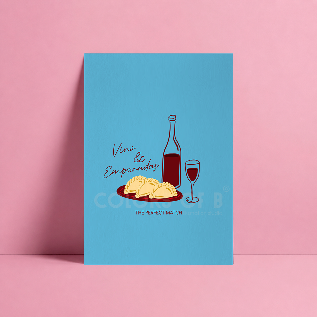 Vino and Empanadas print