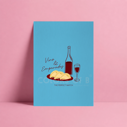 Vino and Empanadas print