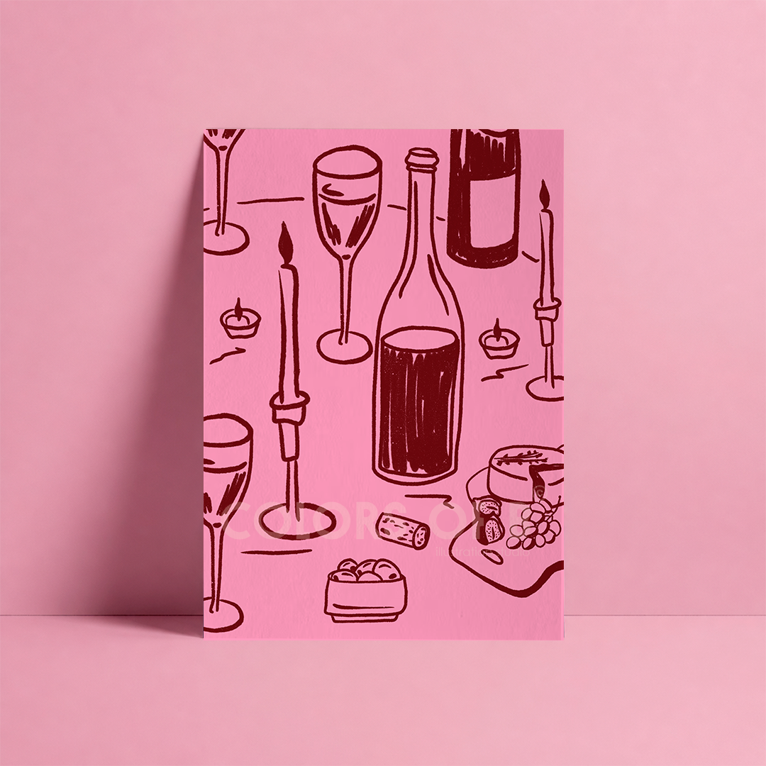 Wine Table print