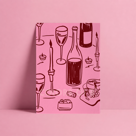 Wine Table print